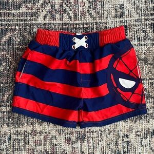 Marvel Red and White Logo Swim Shorts